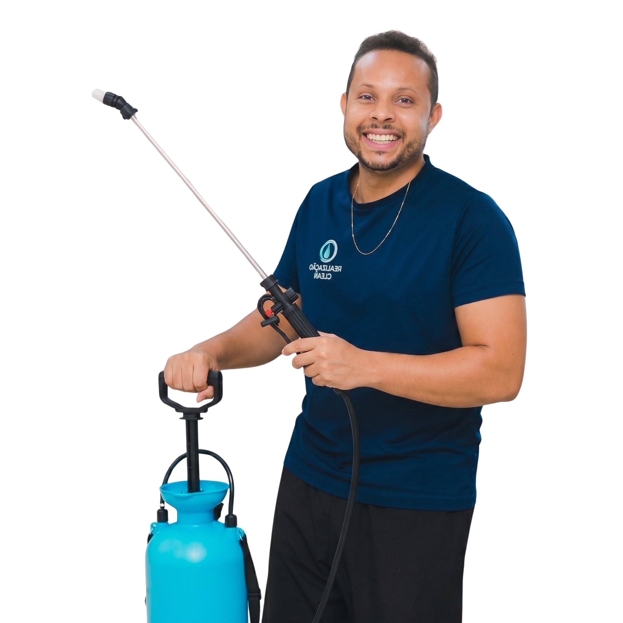 Profissional da Realização Clean pronto para o atendimento